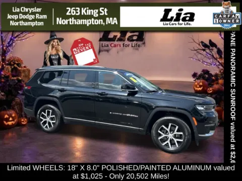 Black 2023 Jeep Grand Cherokee L Limited for sale in Northampton, MA