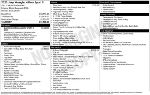 More photos of 2023 Jeep Wrangler Sport S at Lia Chrysler Jeep Dodge Ram Northampton, MA