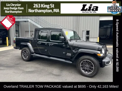Black 2022 Jeep Gladiator Overland for sale in Northampton, MA