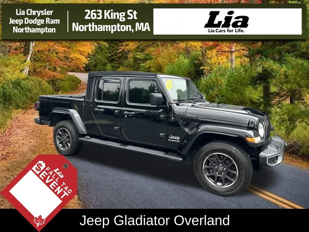 Black 2022 Jeep Gladiator Overland for sale in Northampton, MA