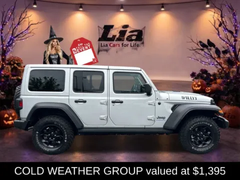 Photos of 2023 Jeep Wrangler Willys 4xe for sale in Northampton, MA at Lia Chrysler Jeep Dodge Ram Northampton
