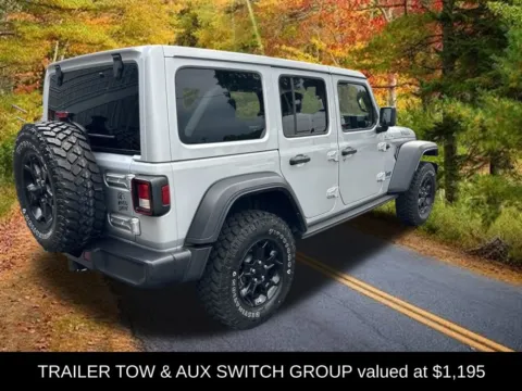 Another view of 2023 Jeep Wrangler Willys 4xe for sale in Northampton, MA at Lia Chrysler Jeep Dodge Ram Northampton