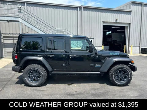 Photos of 2023 Jeep Wrangler Willys 4xe for sale in Northampton, MA at Lia Chrysler Jeep Dodge Ram Northampton