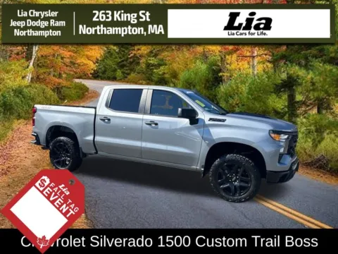 Gray 2023 Chevrolet Silverado 1500 Custom Trail Boss for sale in Northampton, MA