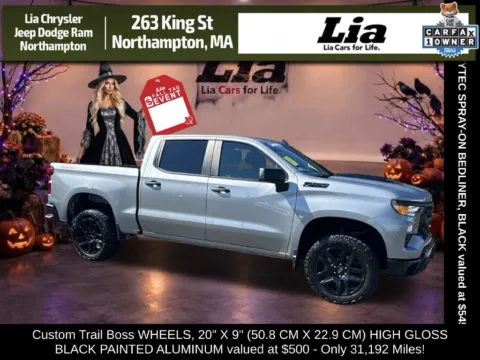 Gray 2023 Chevrolet Silverado 1500 Custom Trail Boss for sale in Northampton, MA