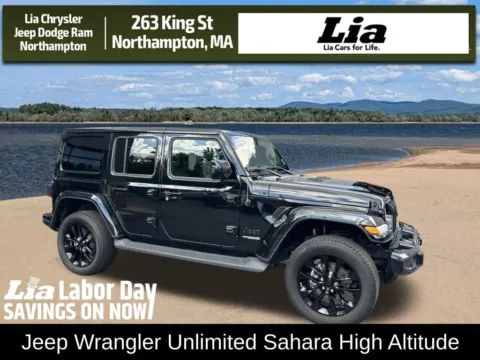 Black 2020 Jeep Wrangler Unlimited Sahara High Altitude for sale in Northampton, MA