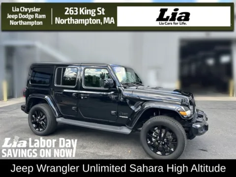 Black 2020 Jeep Wrangler Unlimited Sahara High Altitude for sale in Northampton, MA