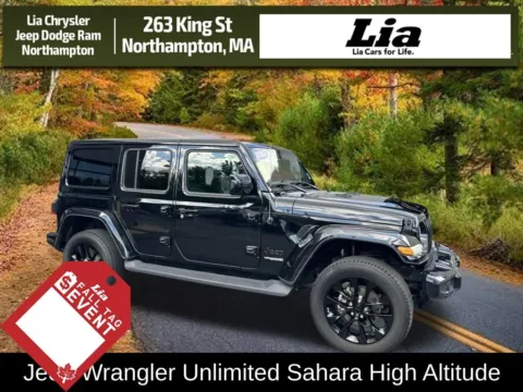 Black 2020 Jeep Wrangler Unlimited Sahara High Altitude for sale in Northampton, MA
