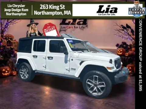 White 2024 Jeep Wrangler Sport S 4xe for sale in Northampton, MA