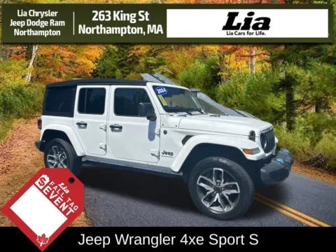 White 2024 Jeep Wrangler Sport S 4xe for sale in Northampton, MA