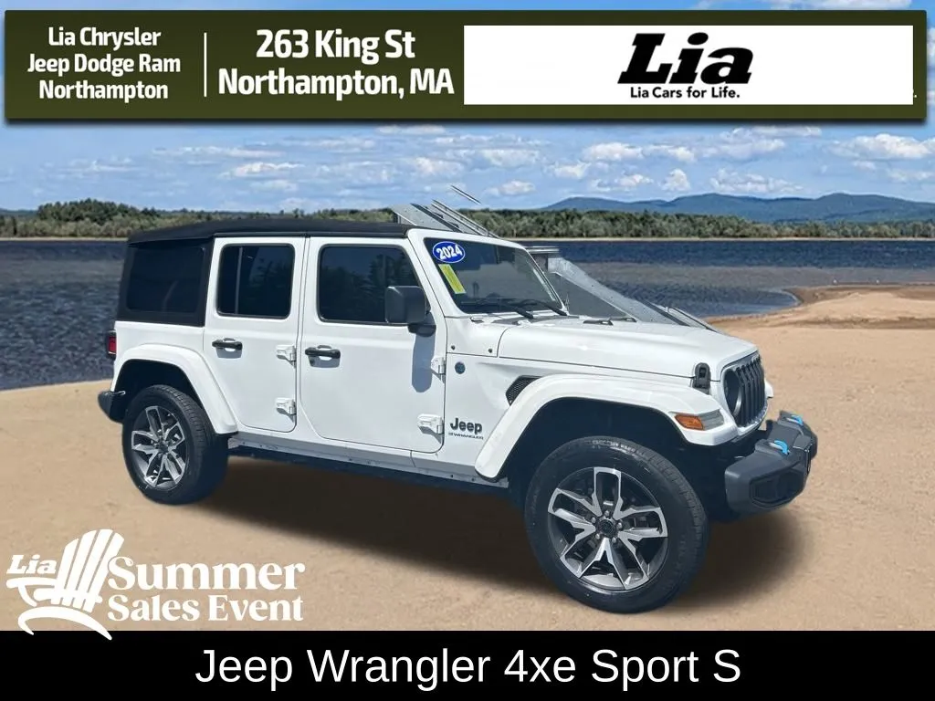 White 2024 Jeep Wrangler Sport S 4xe for sale in Northampton, MA