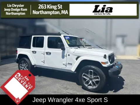 White 2024 Jeep Wrangler Sport S 4xe for sale in Northampton, MA