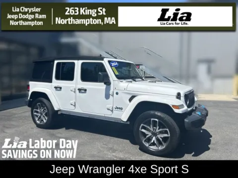 White 2024 Jeep Wrangler Sport S 4xe for sale in Northampton, MA