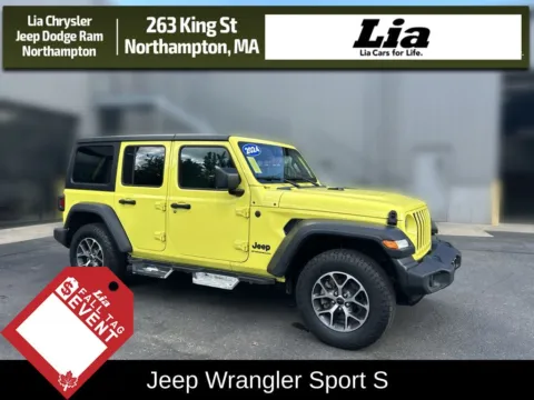 Yellow 2024 Jeep Wrangler Sport S for sale in Northampton, MA