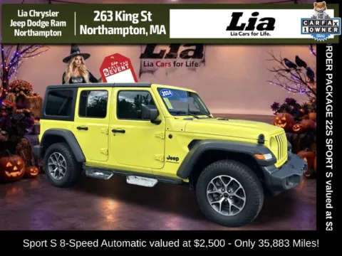Yellow 2024 Jeep Wrangler Sport S for sale in Northampton, MA