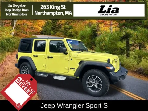 Yellow 2024 Jeep Wrangler Sport S for sale in Northampton, MA