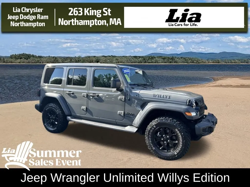 Gray 2022 Jeep Wrangler Unlimited Willys for sale in Northampton, MA