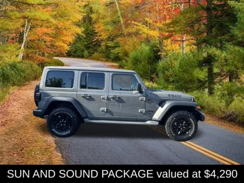 Photos of 2022 Jeep Wrangler Unlimited Willys for sale in Northampton, MA at Lia Chrysler Jeep Dodge Ram Northampton