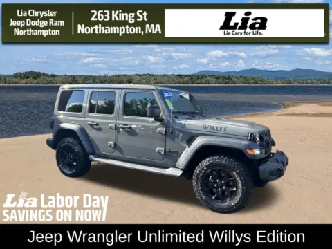 Gray 2022 Jeep Wrangler Unlimited Willys for sale in Northampton, MA