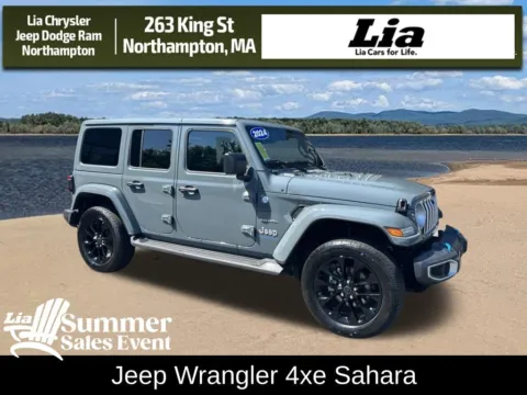Gray 2024 Jeep Wrangler Sahara 4xe for sale in Northampton, MA