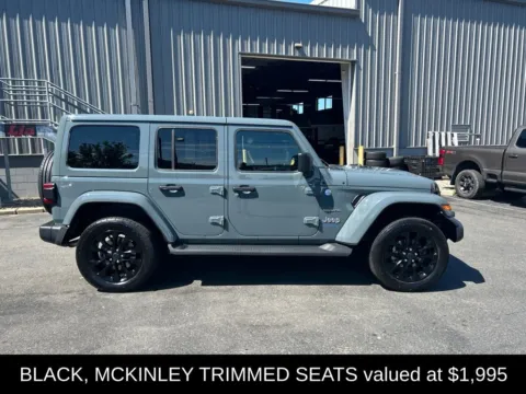 Photos of 2024 Jeep Wrangler Sahara 4xe for sale in Northampton, MA at Lia Chrysler Jeep Dodge Ram Northampton
