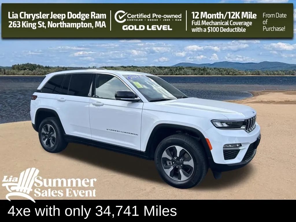 White 2024 Jeep Grand Cherokee 4xe for sale in Northampton, MA