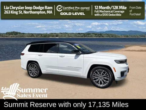 White 2025 Jeep Grand Cherokee L Summit for sale in Northampton, MA