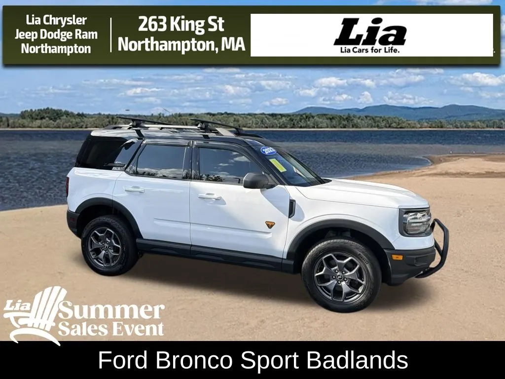 White 2023 Ford Bronco Sport Badlands for sale in Northampton, MA