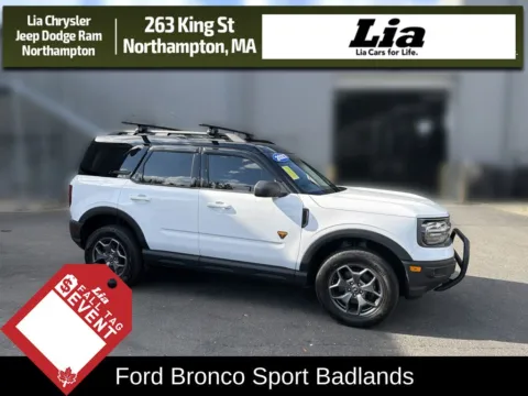 White 2023 Ford Bronco Sport Badlands for sale in Northampton, MA