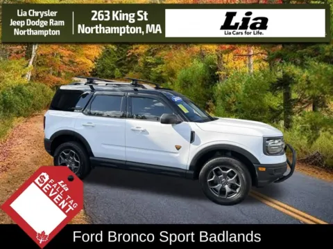 White 2023 Ford Bronco Sport Badlands for sale in Northampton, MA