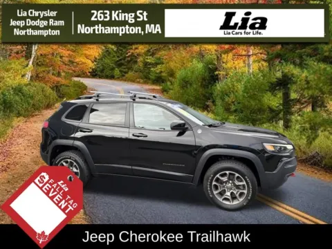 Black 2022 Jeep Cherokee Trailhawk for sale in Northampton, MA