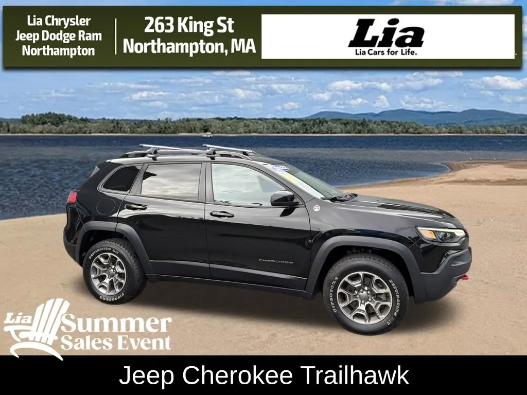 Black 2022 Jeep Cherokee Trailhawk for sale in Northampton, MA