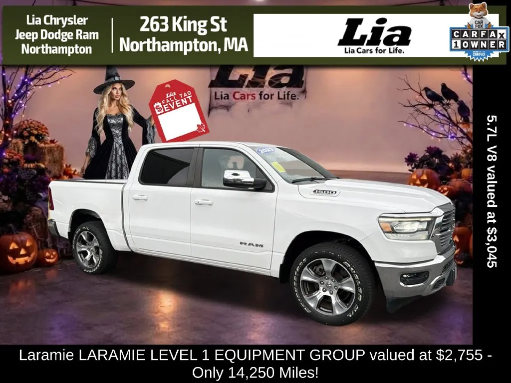 White 2023 Ram 1500 Laramie for sale in Northampton, MA