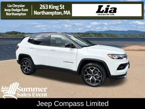 White 2025 Jeep Compass Limited for sale in Northampton, MA