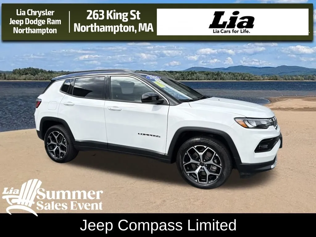White 2025 Jeep Compass Limited for sale in Northampton, MA