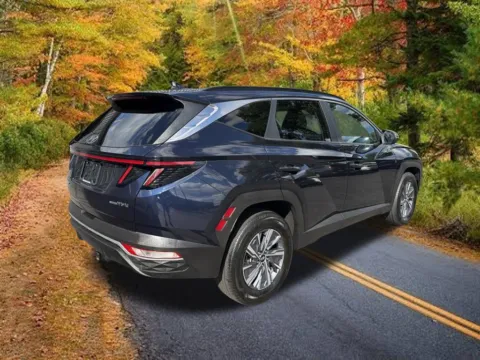 Another view of 2023 Hyundai Tucson Hybrid Blue for sale in Northampton, MA at Lia Chrysler Jeep Dodge Ram Northampton