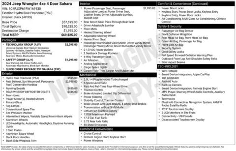 More photos of 2024 Jeep Wrangler Sahara 4xe at Lia Chrysler Jeep Dodge Ram Northampton, MA