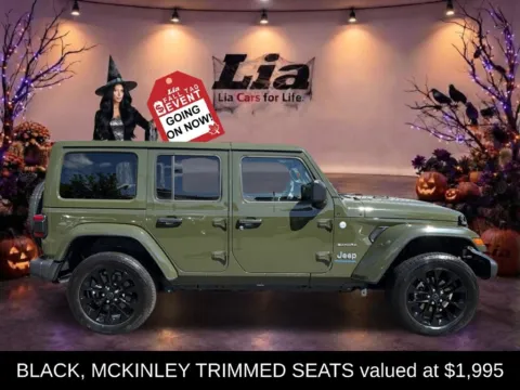 Photos of 2024 Jeep Wrangler Sahara 4xe for sale in Northampton, MA at Lia Chrysler Jeep Dodge Ram Northampton
