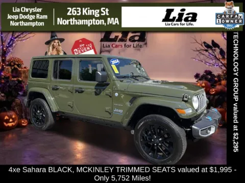 Green 2024 Jeep Wrangler Sahara 4xe for sale in Northampton, MA