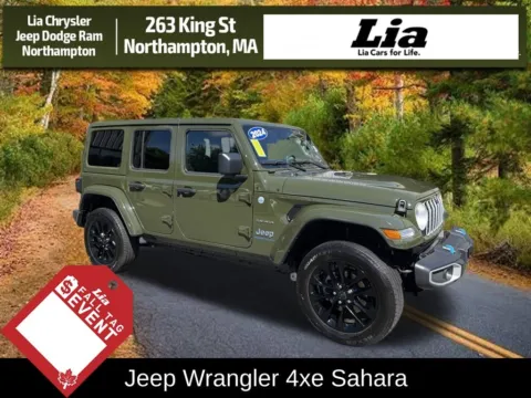 Green 2024 Jeep Wrangler Sahara 4xe for sale in Northampton, MA