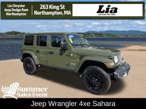 Green 2024 Jeep Wrangler Sahara 4xe for sale in Northampton, MA