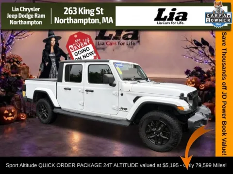 White 2022 Jeep Gladiator Sport for sale in Northampton, MA