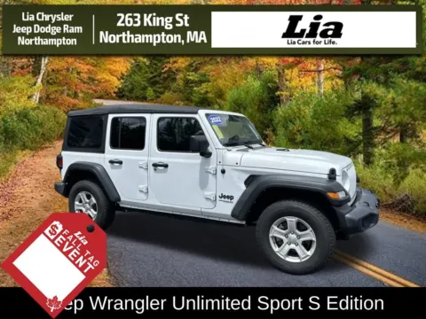 White 2022 Jeep Wrangler Unlimited Sport S for sale in Northampton, MA