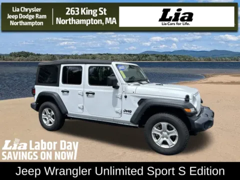 White 2022 Jeep Wrangler Unlimited Sport S for sale in Northampton, MA