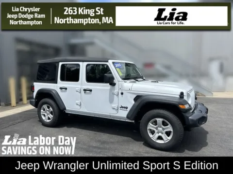 White 2022 Jeep Wrangler Unlimited Sport S for sale in Northampton, MA