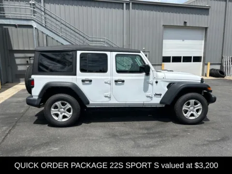 Photos of 2022 Jeep Wrangler Unlimited Sport S for sale in Northampton, MA at Lia Chrysler Jeep Dodge Ram Northampton