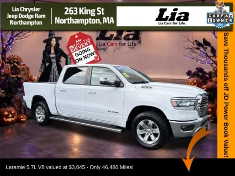 White 2023 Ram 1500 Laramie for sale in Northampton, MA