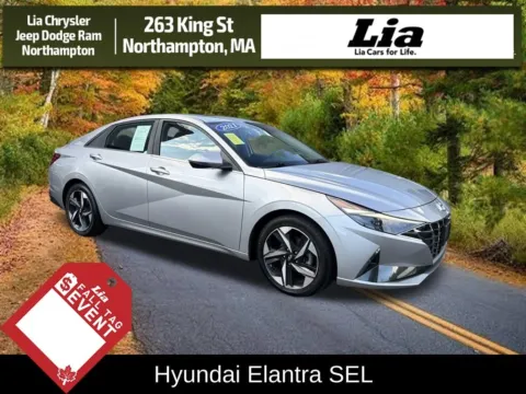 Silver 2021 Hyundai Elantra SEL for sale in Northampton, MA