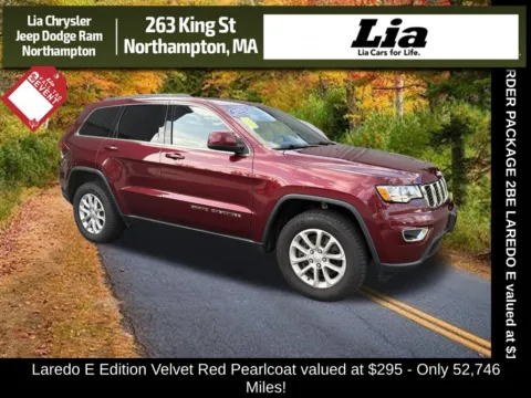 Red 2021 Jeep Grand Cherokee Laredo E for sale in Northampton, MA