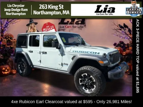Blue 2024 Jeep Wrangler Rubicon 4xe for sale in Northampton, MA